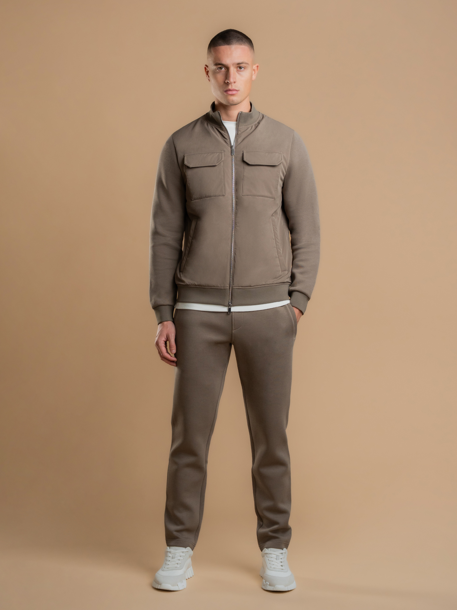 Hybrid Suit - Taupe