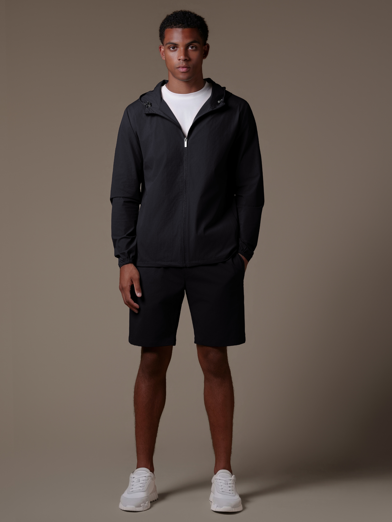 Tech Windbreaker Set - Black