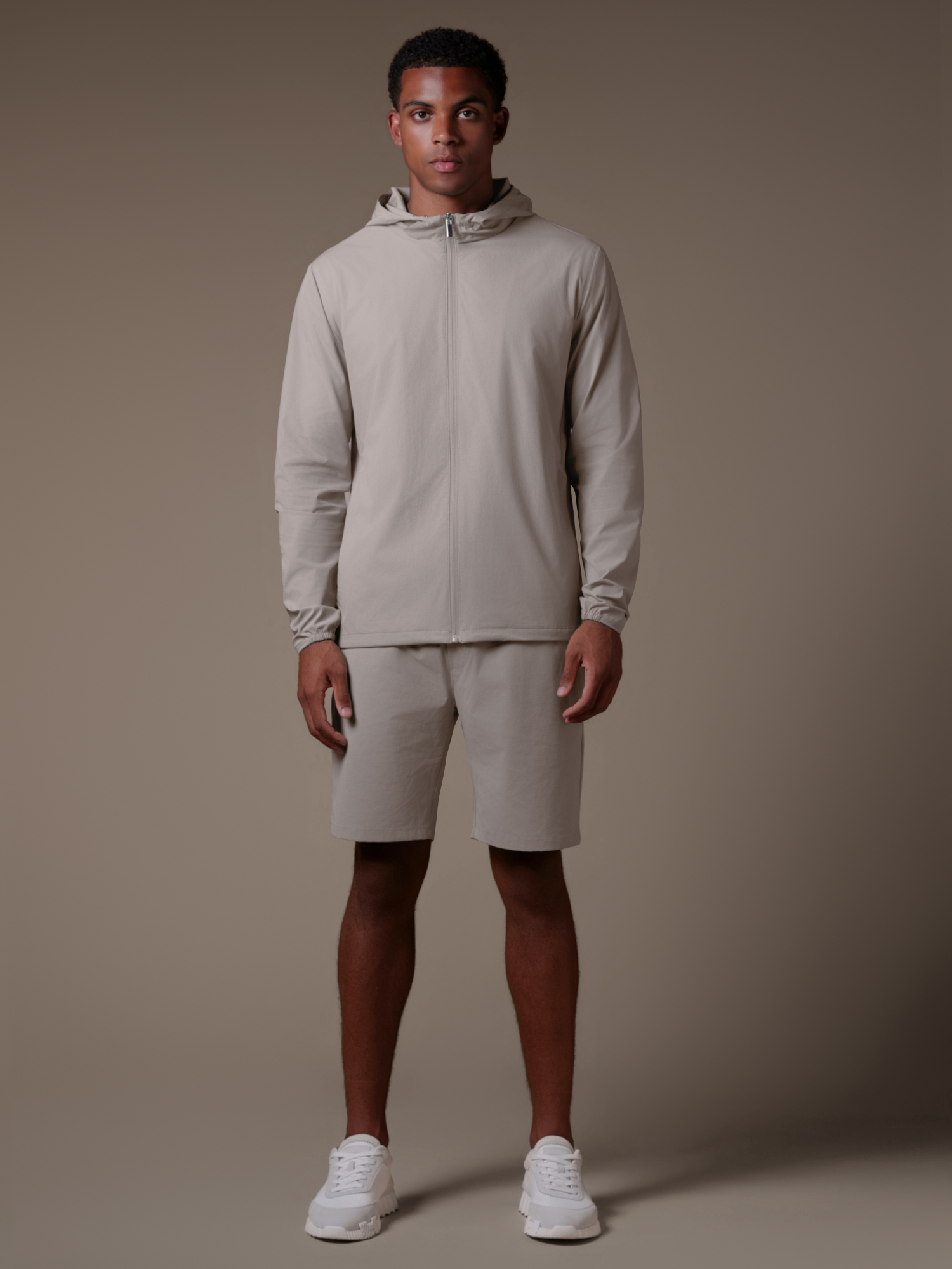Tech Windbreaker Set - Beige