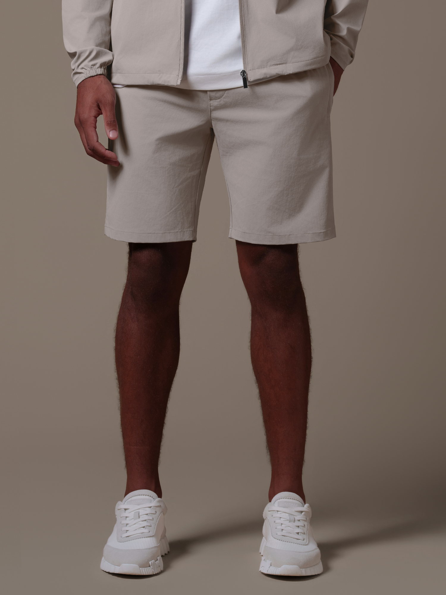Tech Windbreaker Set - Beige