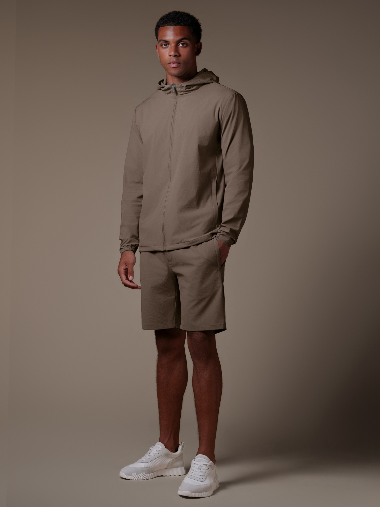 Tech Windbreaker Set - Mocca