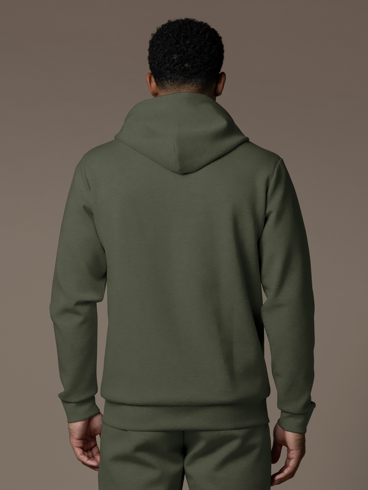 Essential Interlock Flow Hoodie - Forest Green