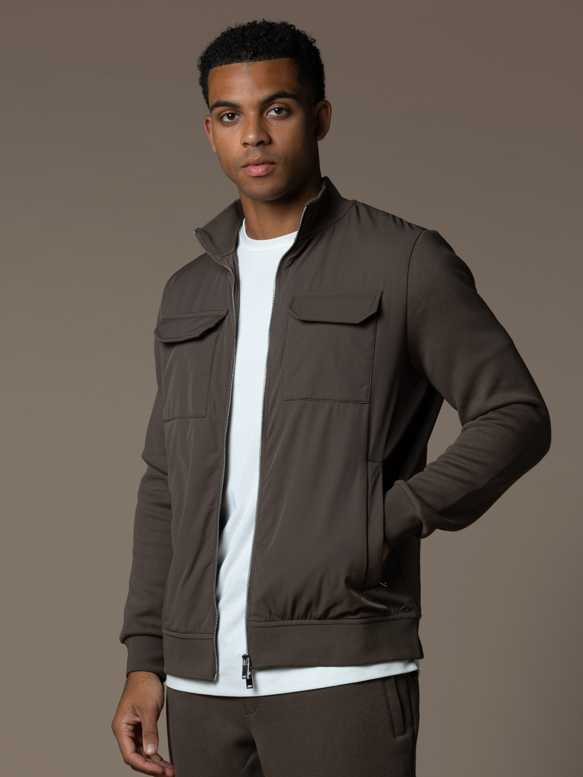Hybrid Jacket - Brown