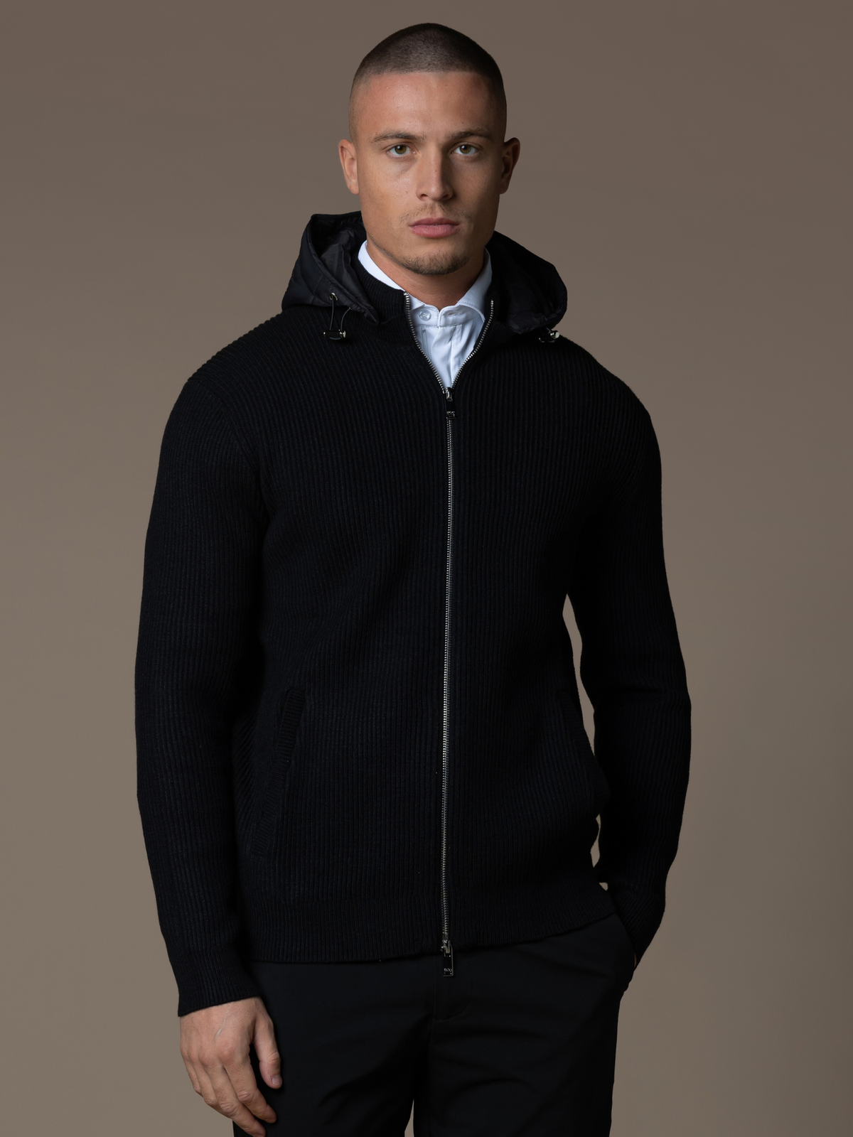 Hybrid Rib Jacket - Black