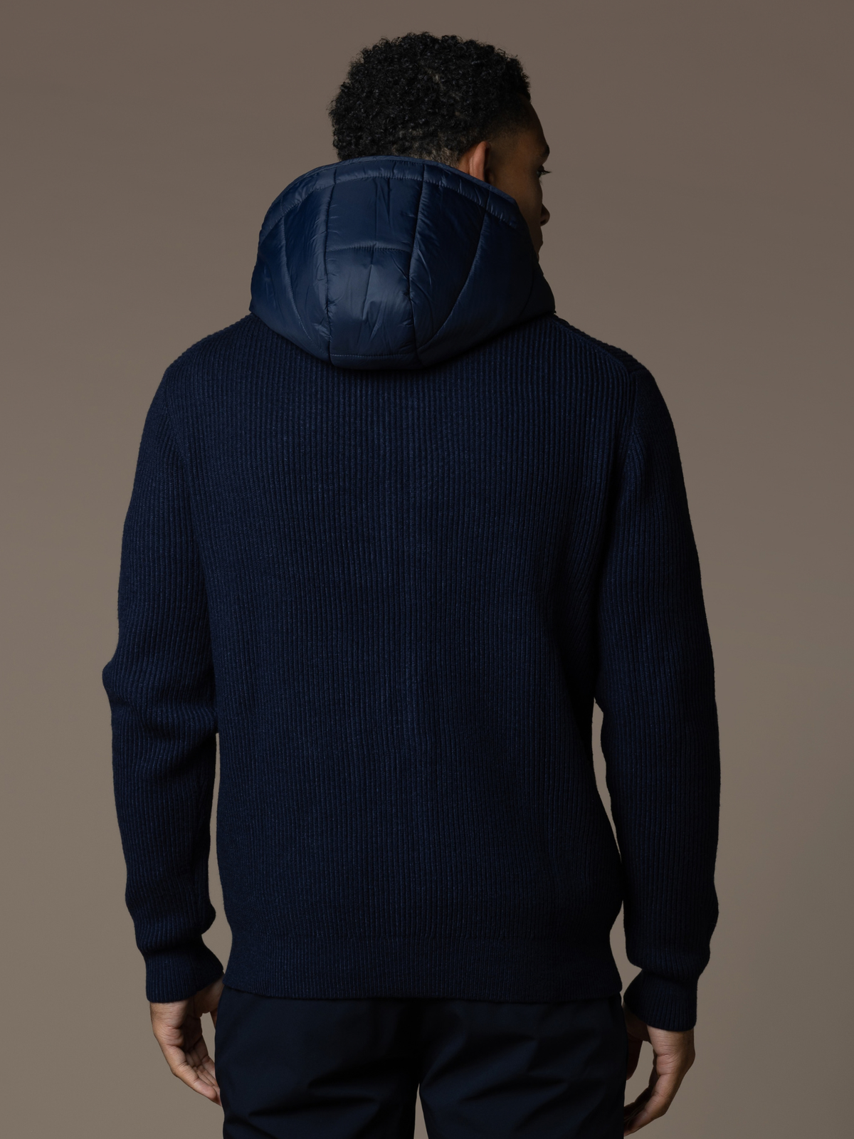 Hybrid Rib Jacket - Navy
