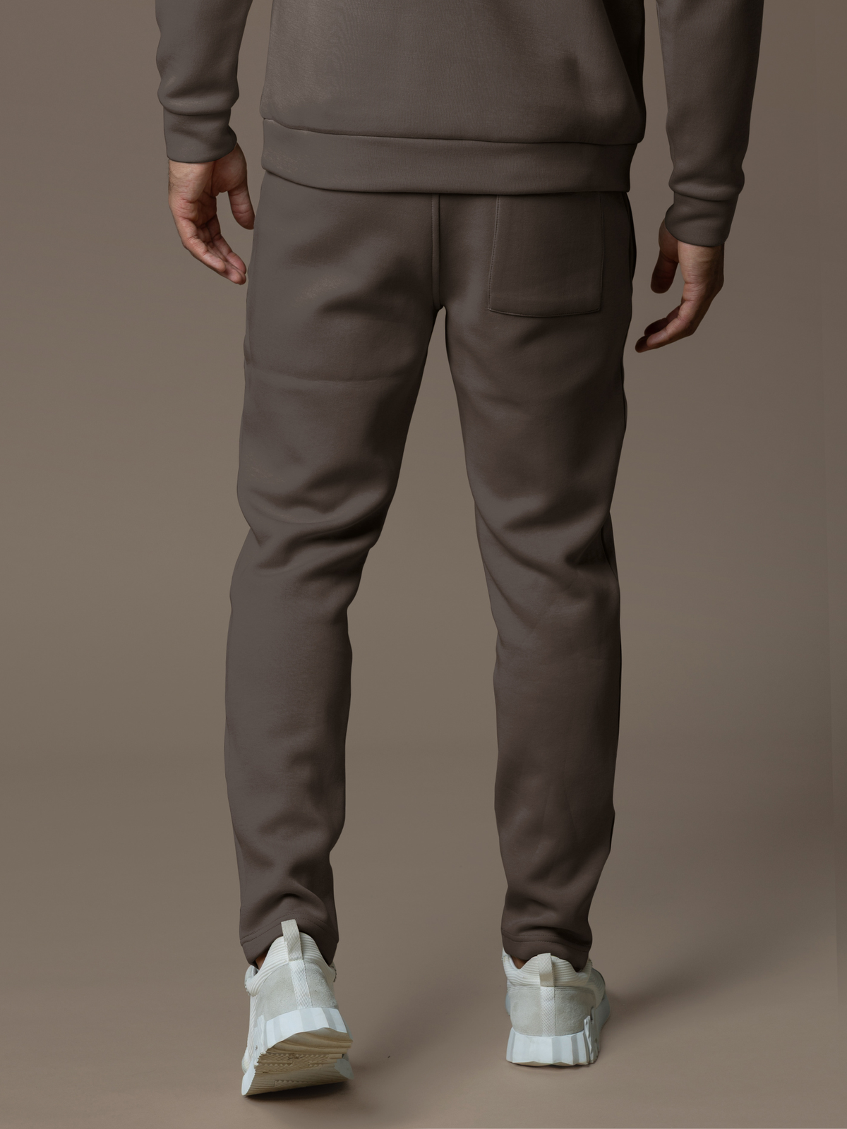 Essential Interlock Joggers - Taupe