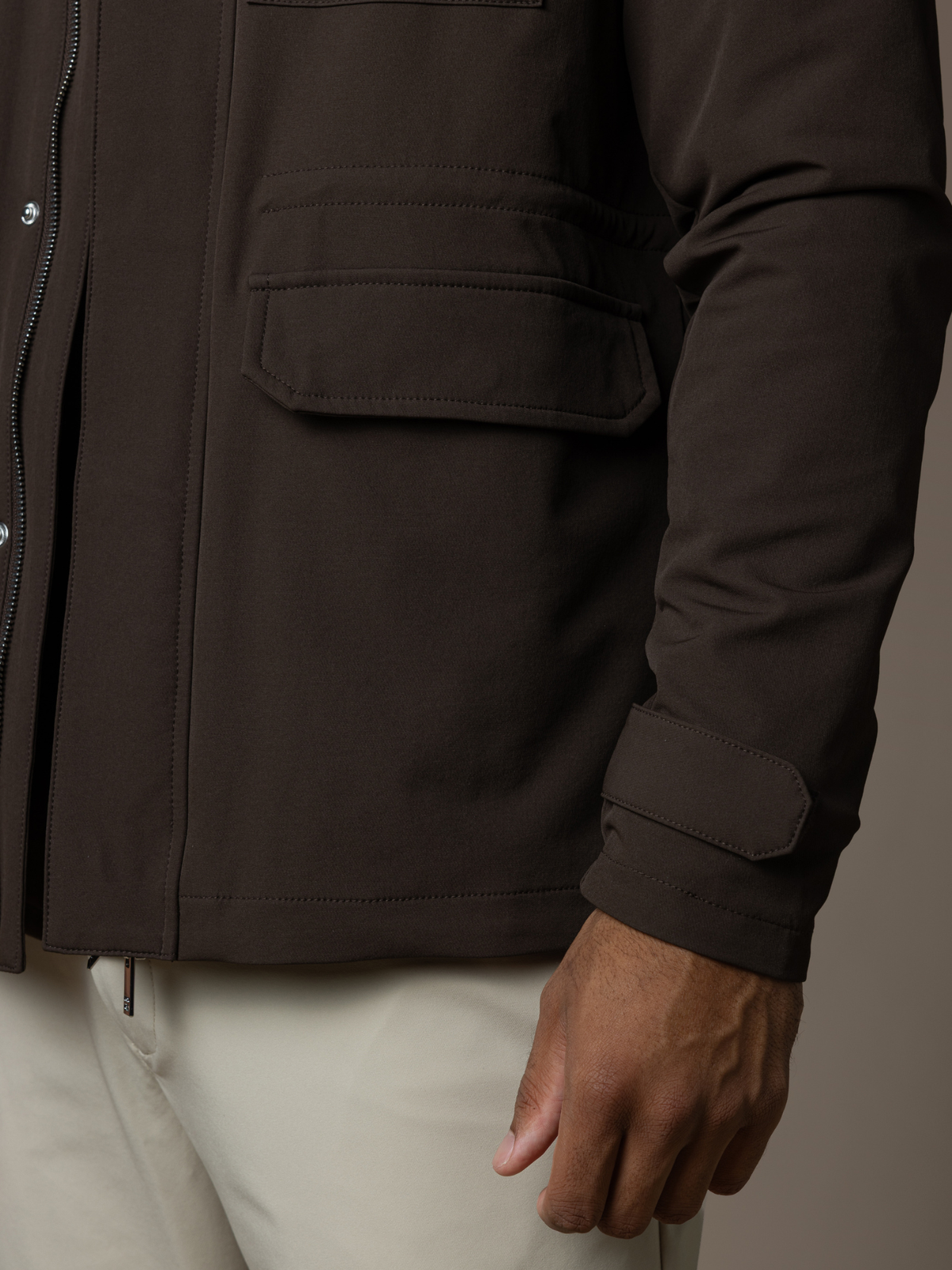 Tech Field Jacket - Brown