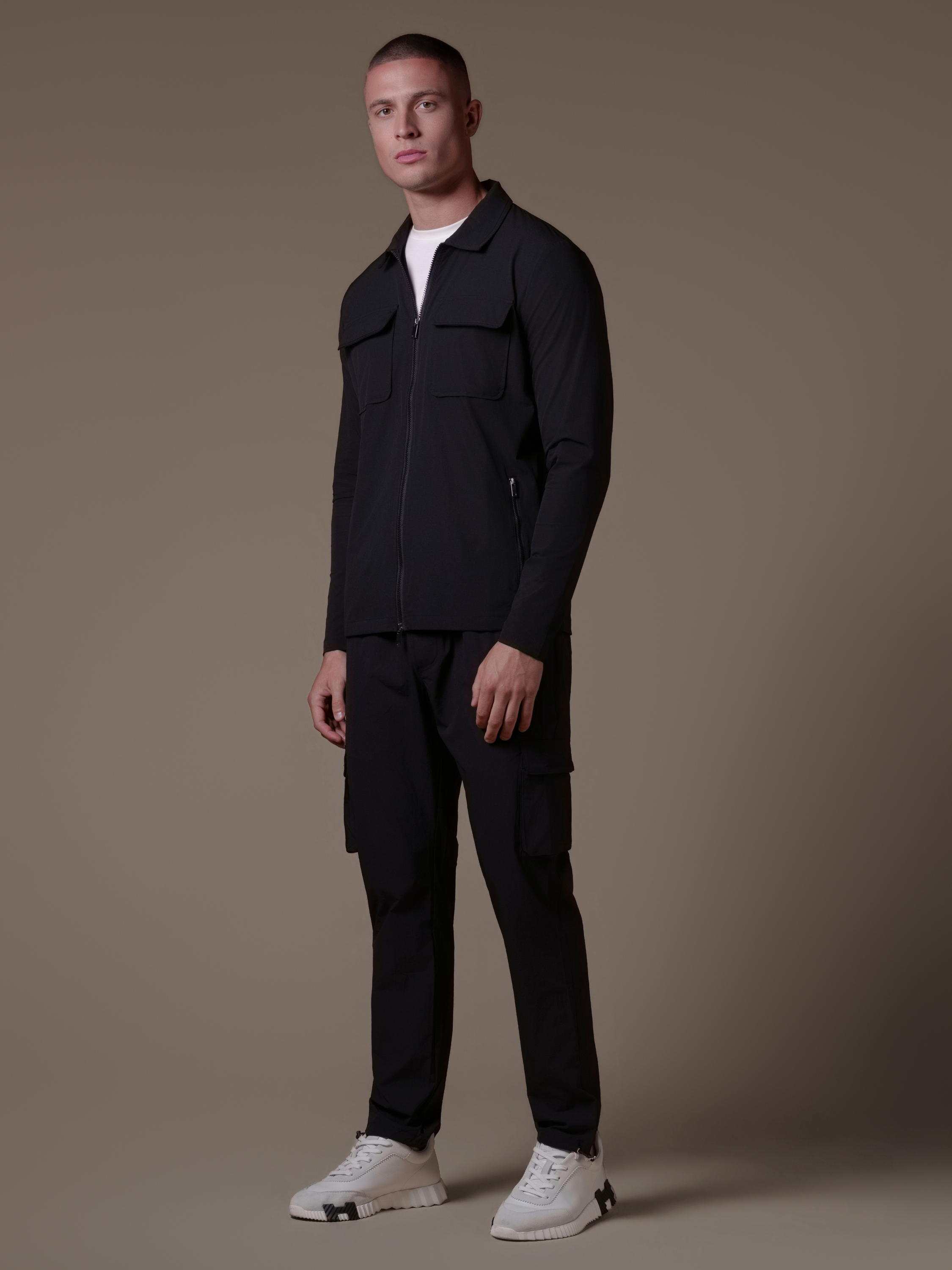 Cargo Tech Jacket - Black