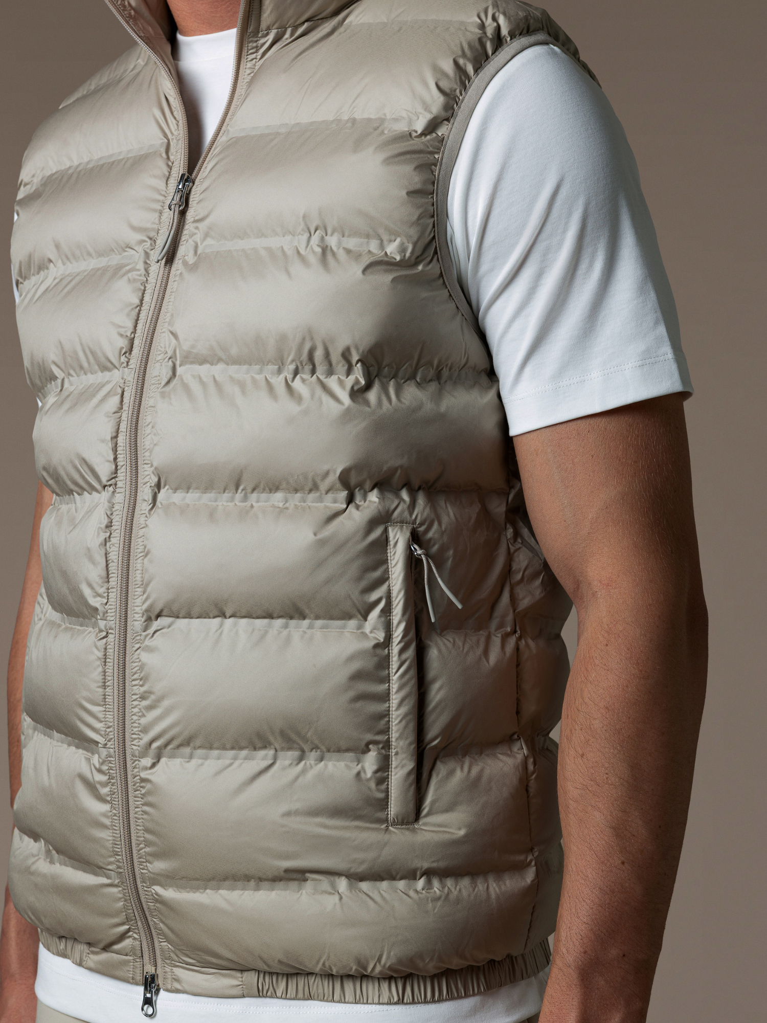Tech Puffer Gilet - Beige