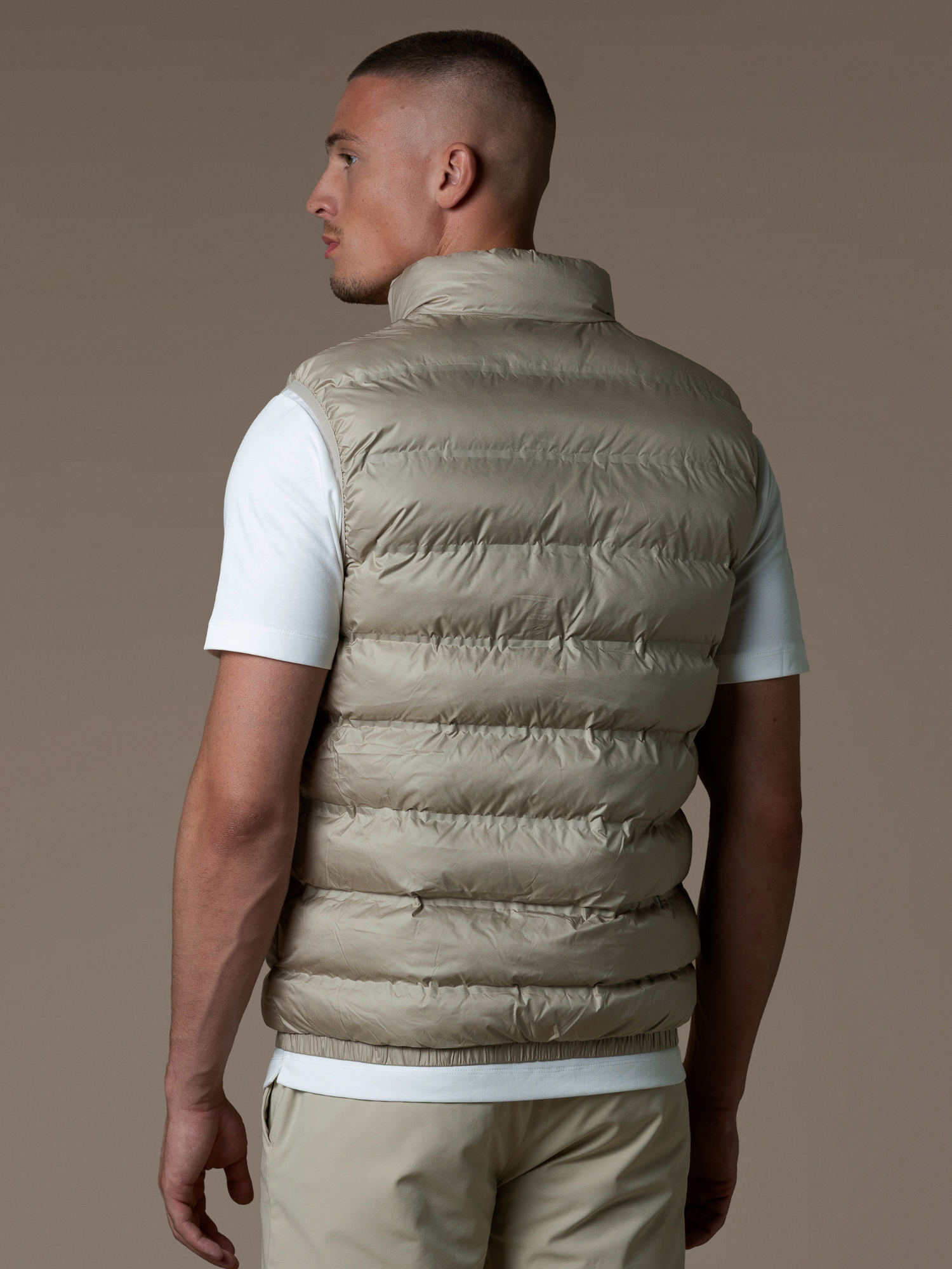 Tech Puffer Gilet - Beige