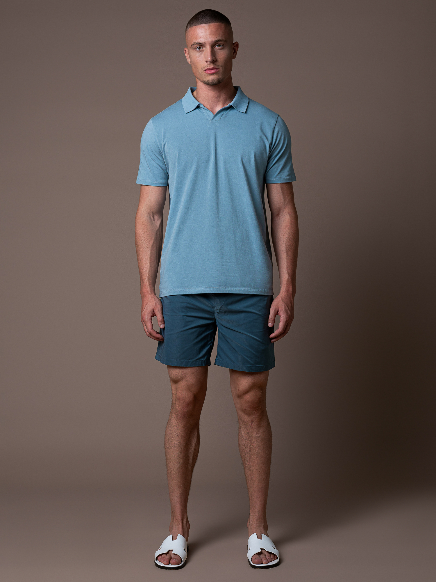 Zip Swim Short - Ocean Blue