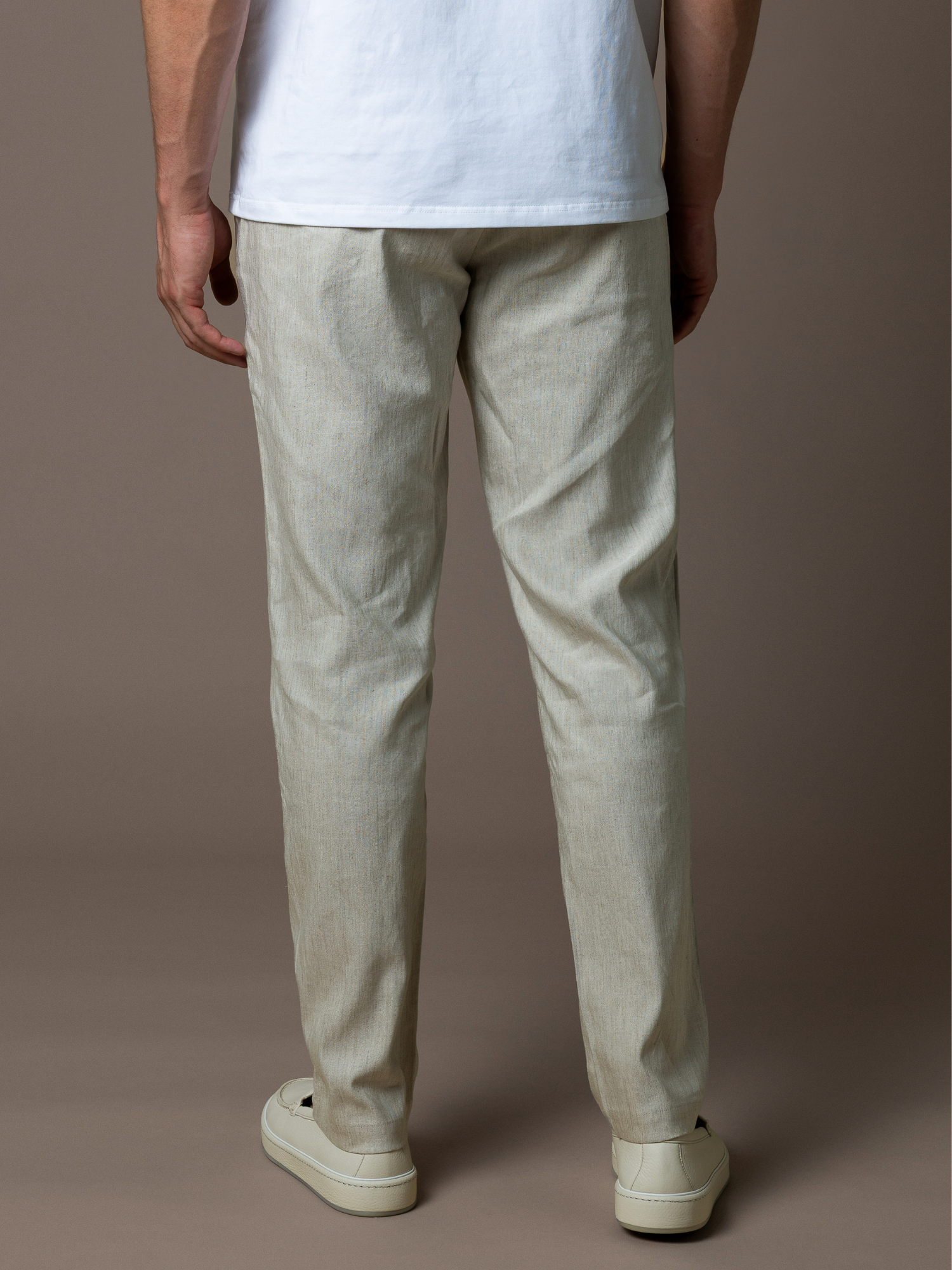 Linen Trousers - Beige