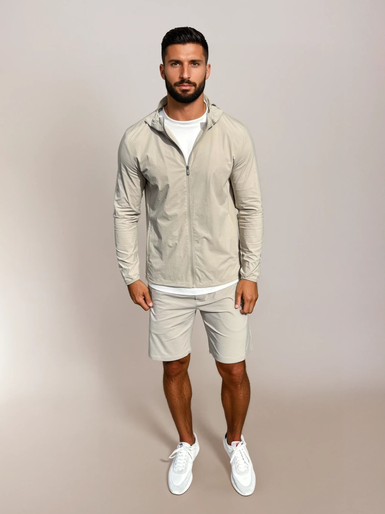 Tech Vindjacka Set - Beige