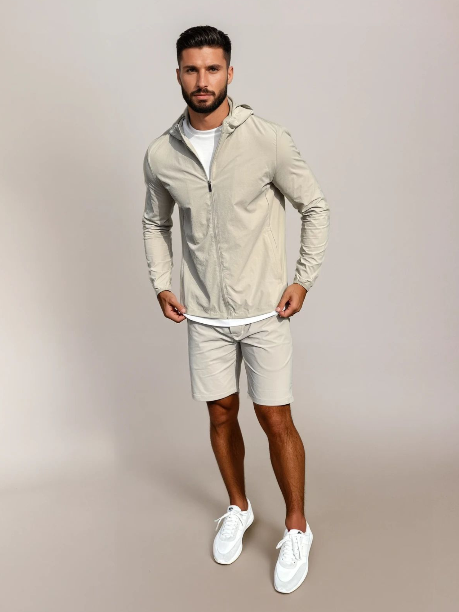 Tech Vindjacka Set - Beige