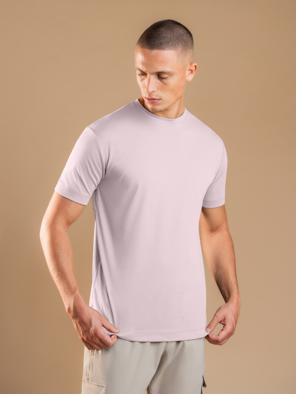 Essential Lux T-Shirt - Ash Rose