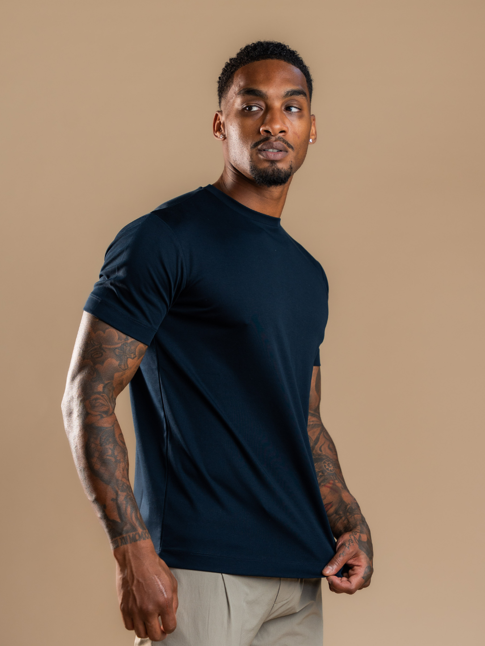 Essential Lux T-Shirt - 3 PACK - Navy