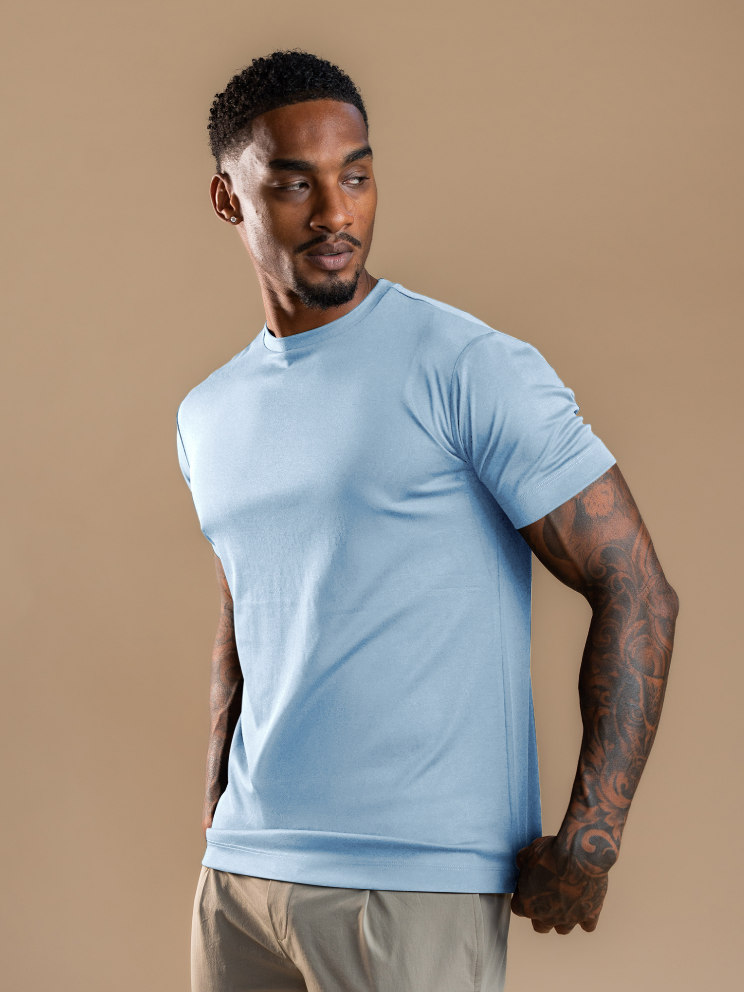 Essential Lux T-Shirt - Light Blue