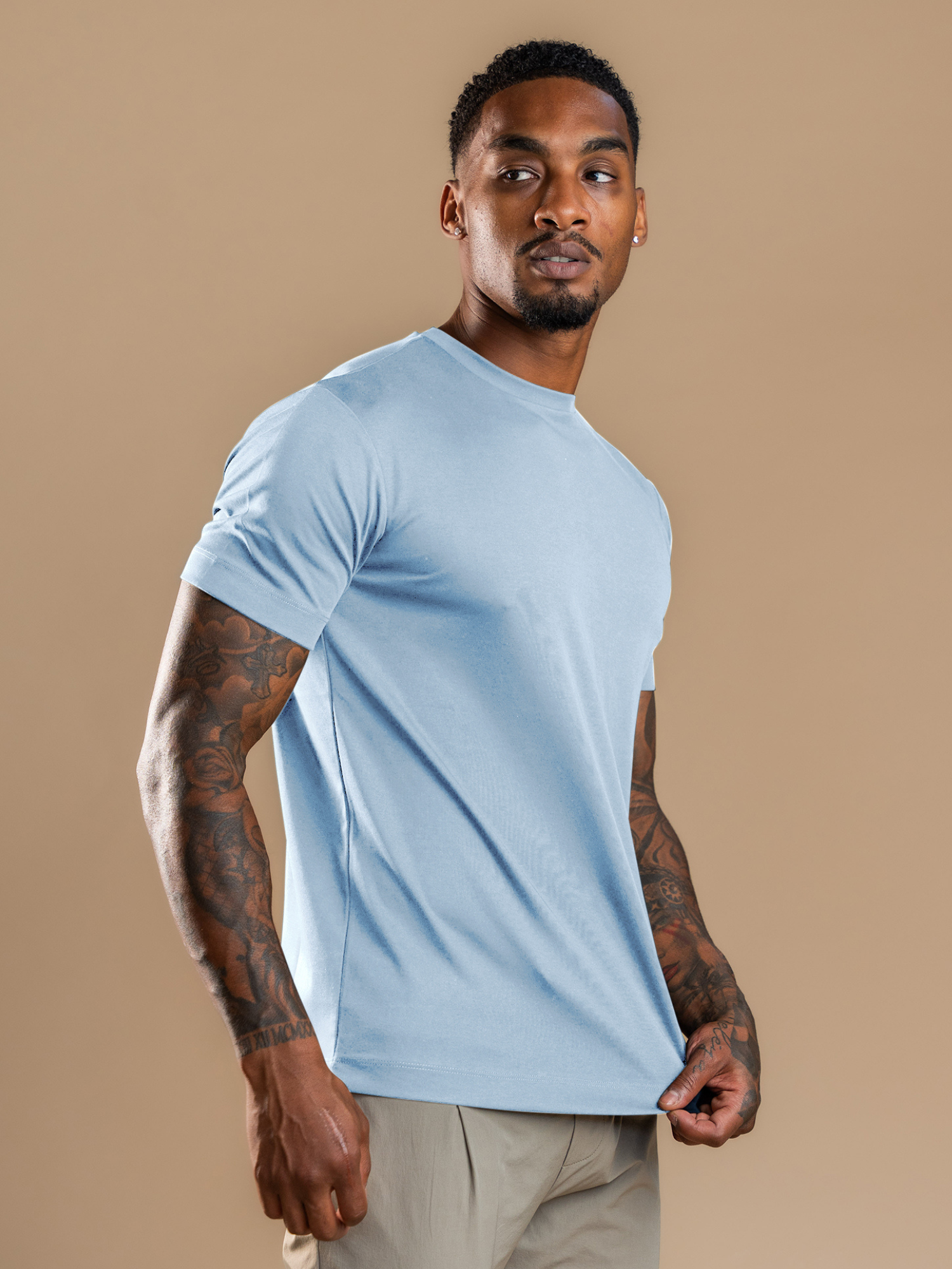 Essential Lux T-Shirt - Light Blue