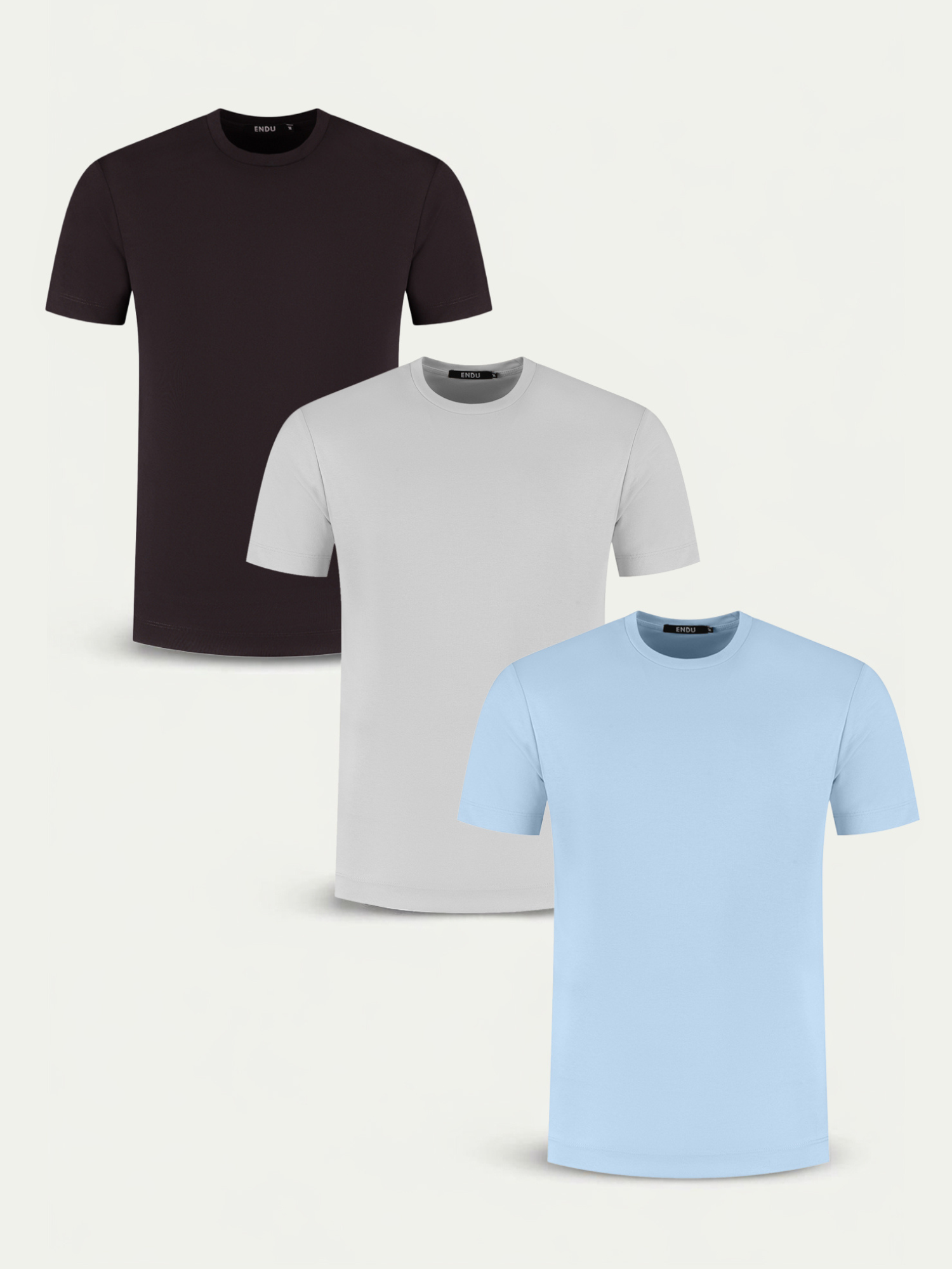 Essential Lux T-Shirt - Mixed 3 Pack - Multicolor