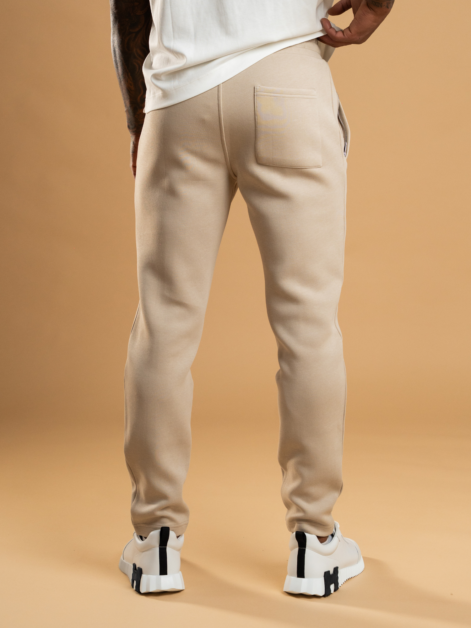 Essential Interlock Jogger - Beige