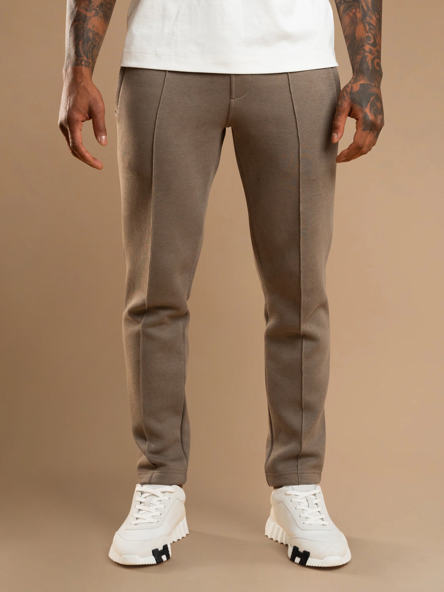 Essential Interlock Jogger - Taupe
