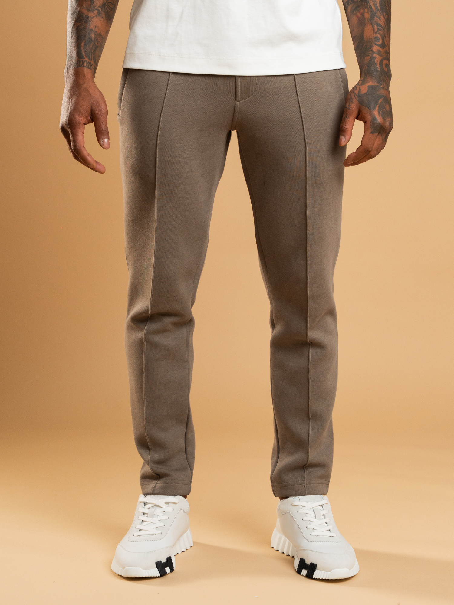 Essential Interlock Jogger - Taupe