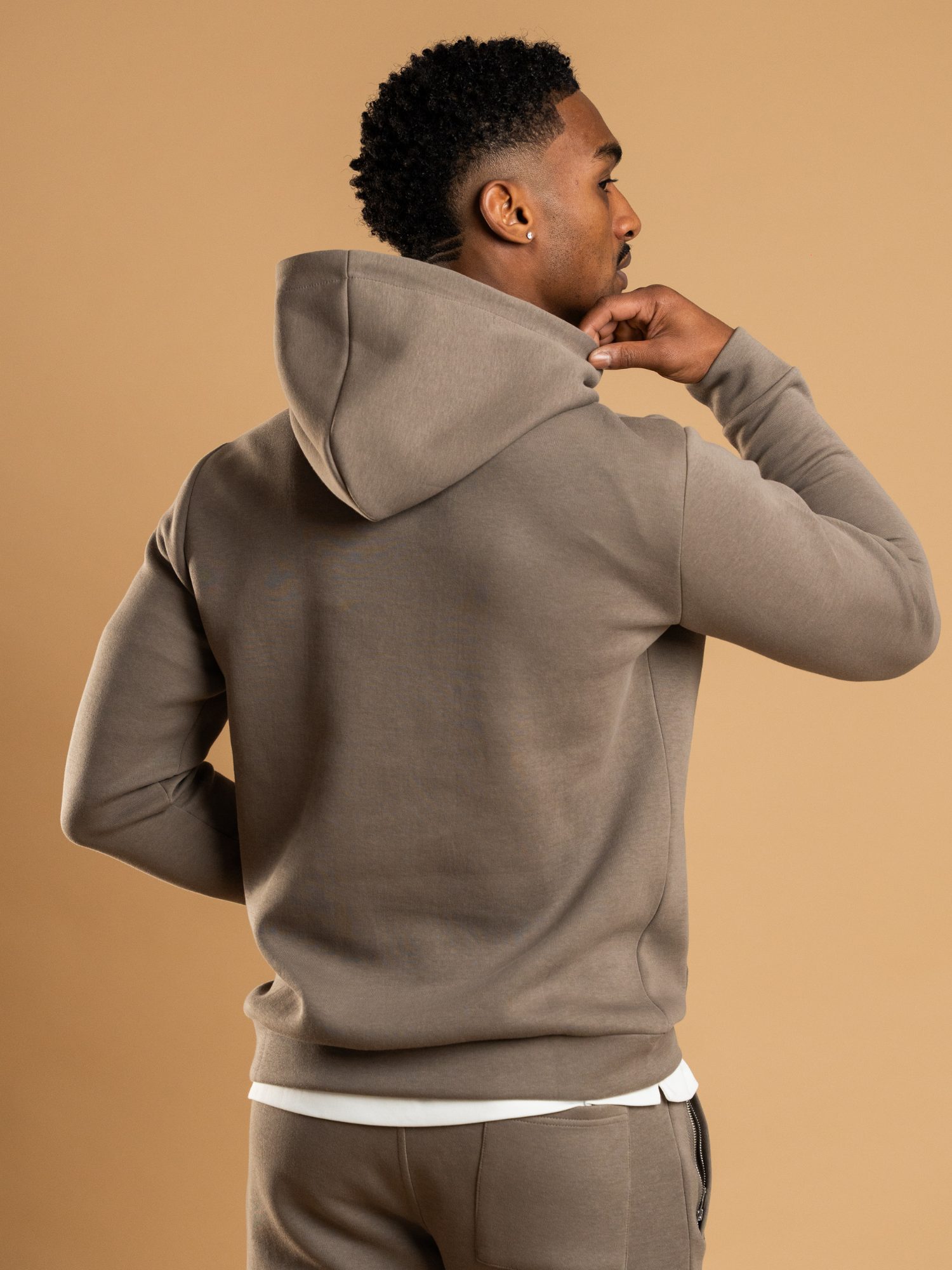 Essential Interlock Hoodie - Taupe