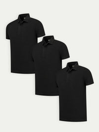 Lux Polo - Mixed 3 Pack - Black