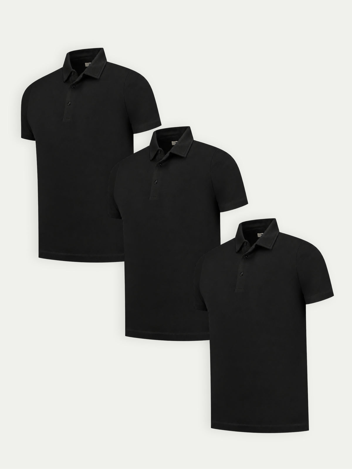 Lux Polo - Mixed 3 Pack - Black