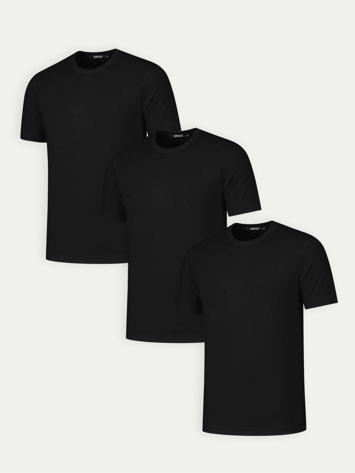 Essential Lux T-Shirt - Mixed 3 Pack - Black