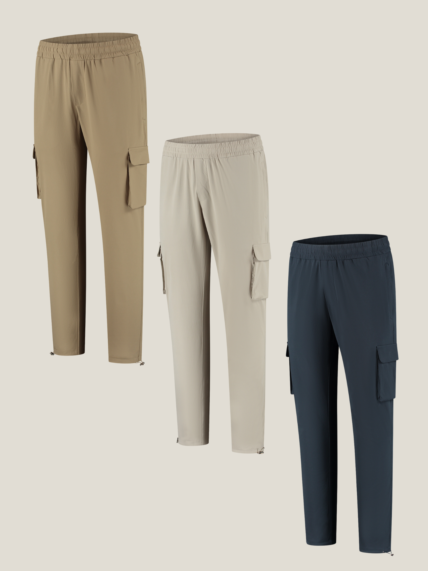 CARGO TECH PANTS - MIXED 3 PACK