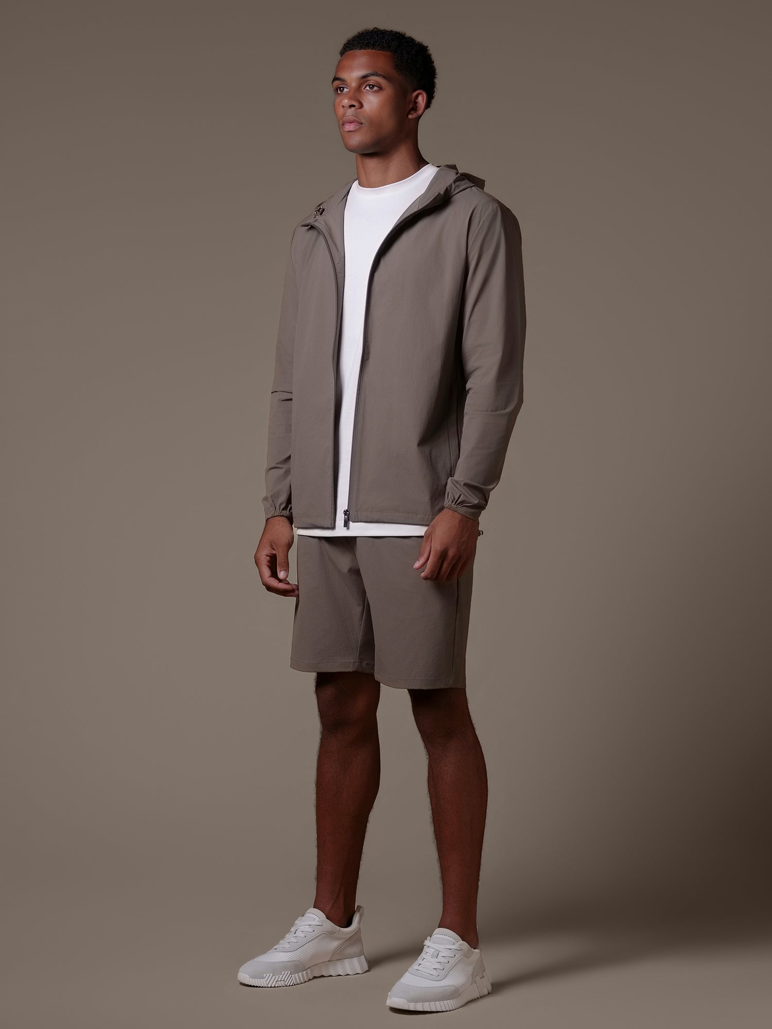 Tech Windbreaker Set - Taupe