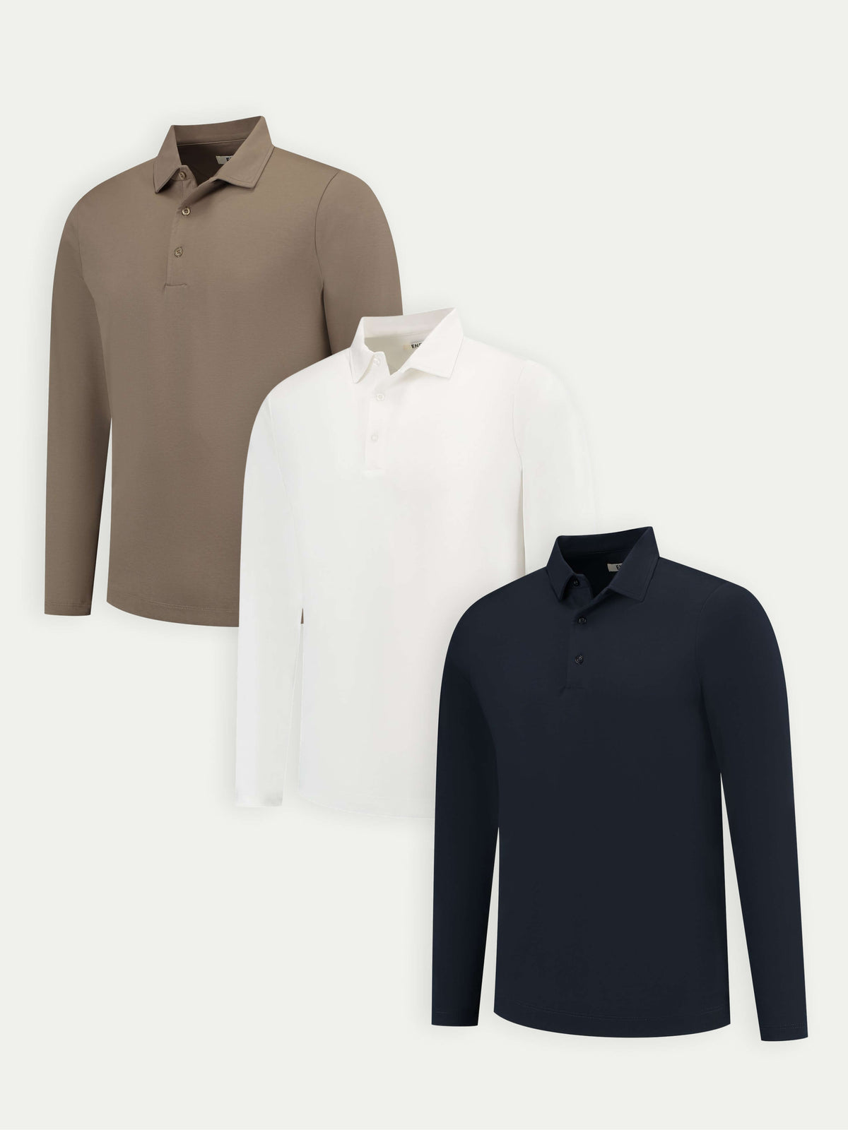 Lux Longsleeve Polo - Mixed 3 Pack - Everyday