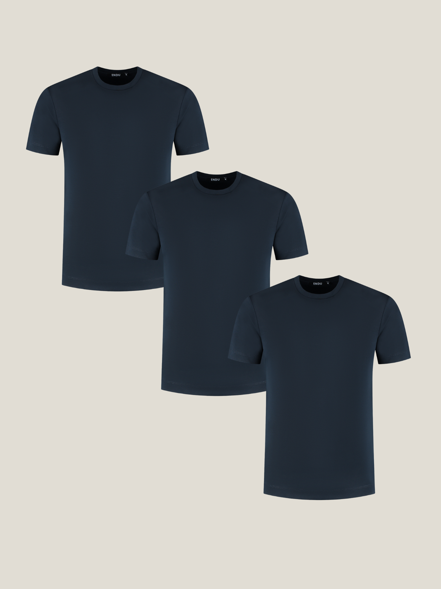 Luxe Mercerised T-Shirt Black - 3 Pack