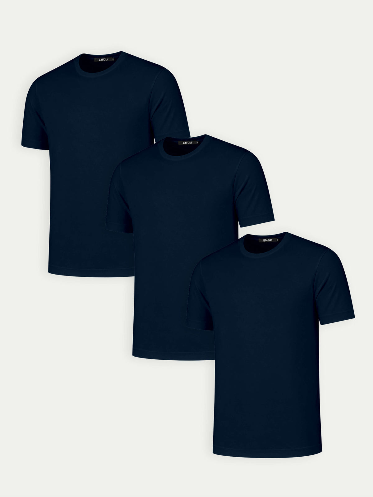 Essential Lux T-Shirt - Mixed 3 Pack - Navy