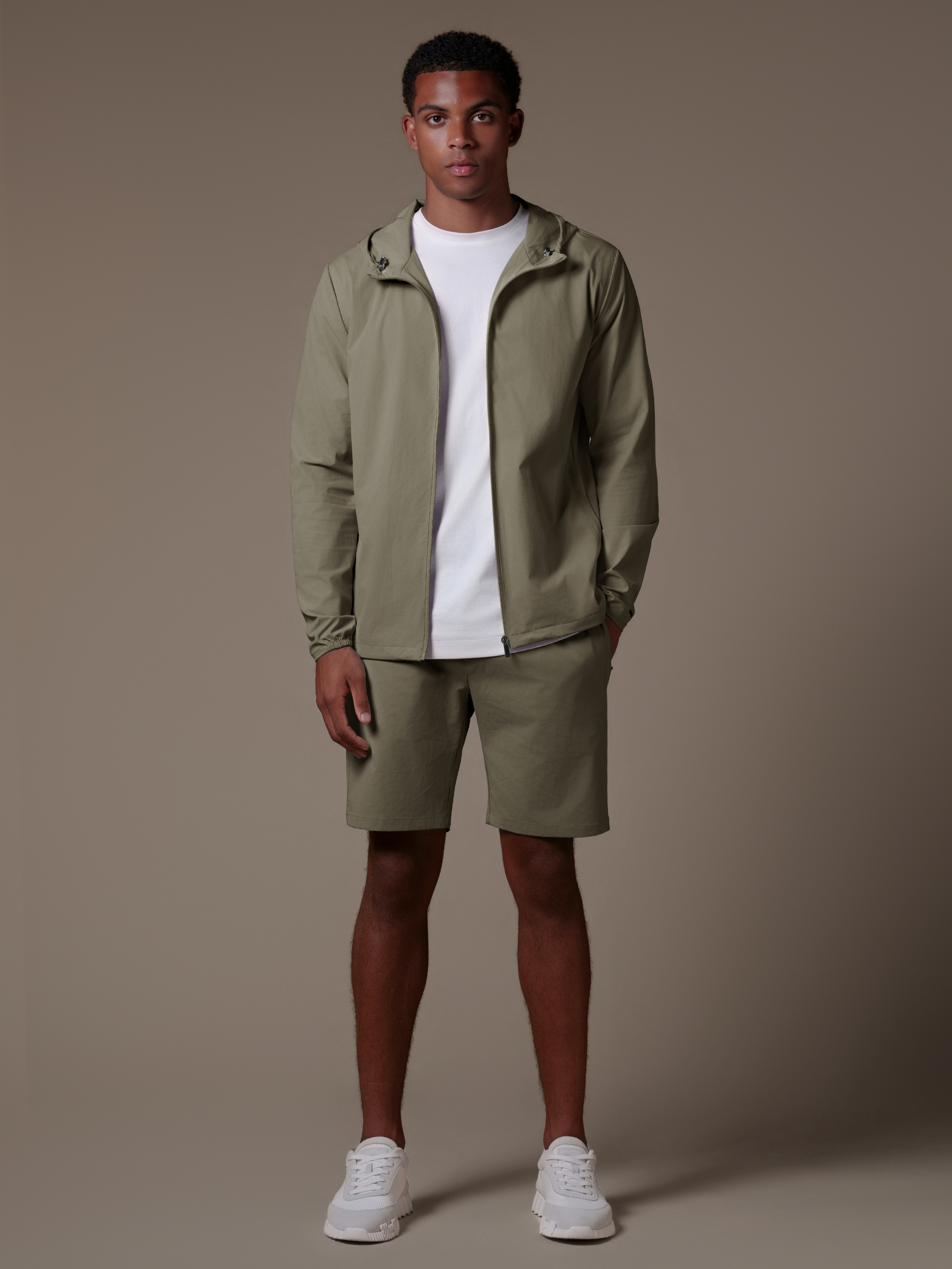 Tech Windbreaker Set - Olive