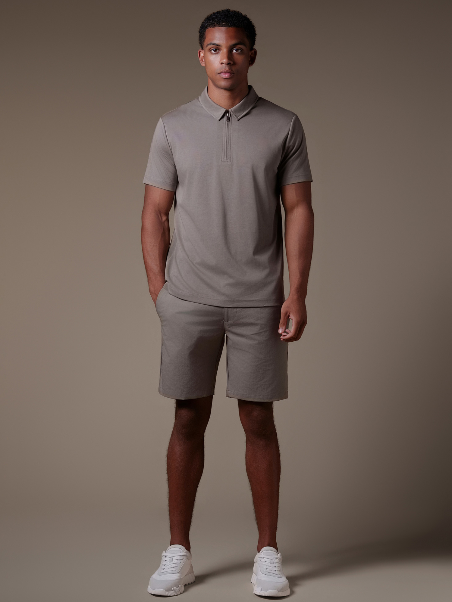 Lux Zipper Set - Taupe