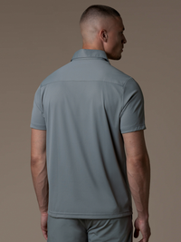 Tech Zipper Polo - Grey