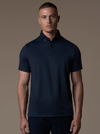 Tech Zipper Polo - Navy