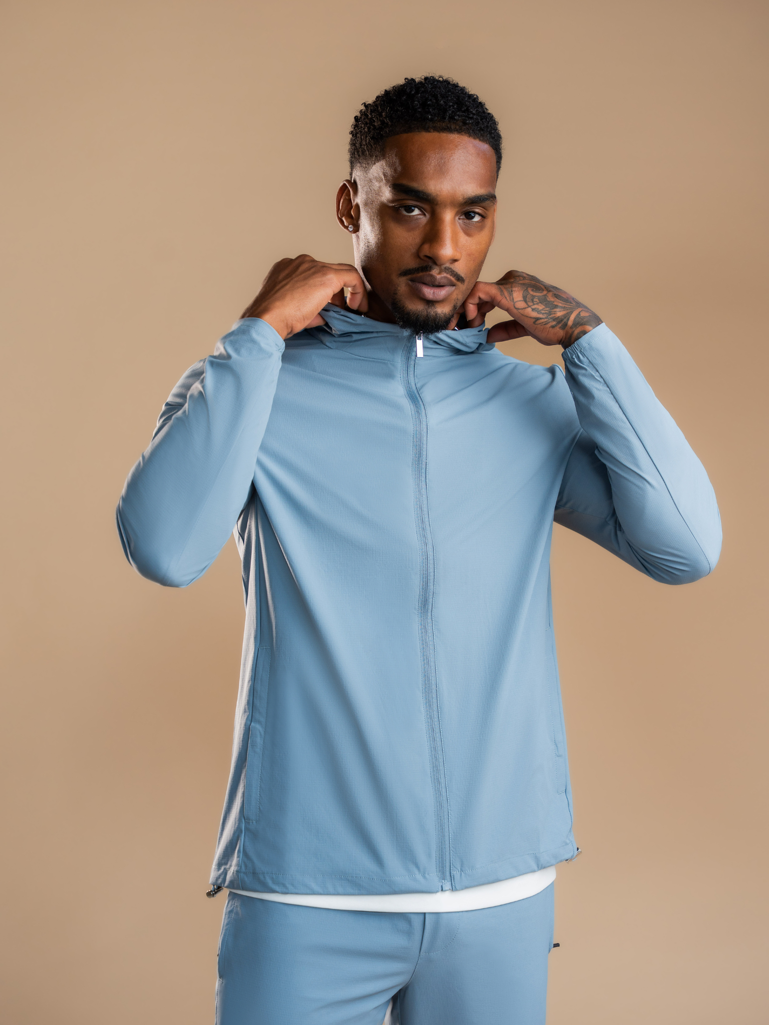 Tech Windbreaker - Ocean Blue