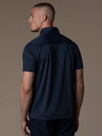 Tech Zipper Polo - Navy