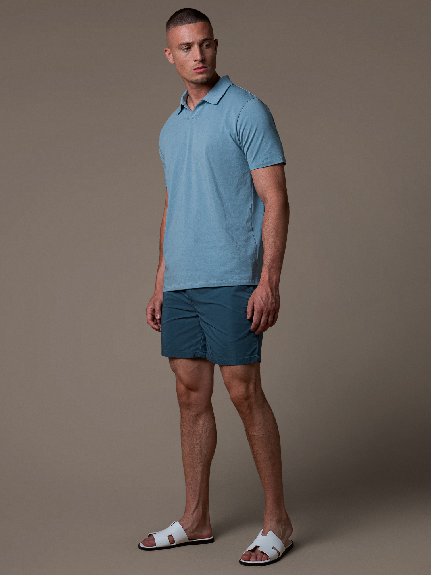 Zip Swim Short - Ocean Blue