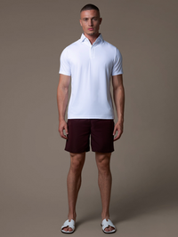 Zip Swim Short - Burgundy