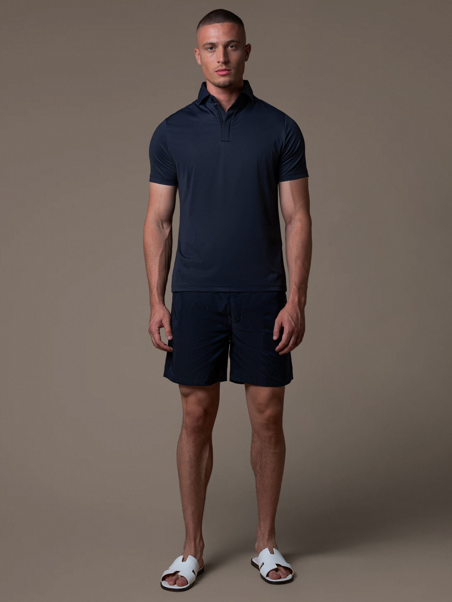 Zip Swim Short - Navy