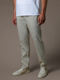 Linen Trousers - Beige