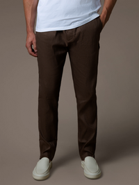 Linen Trousers - Brown