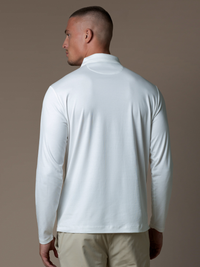 Lux Longsleeve Polo - White