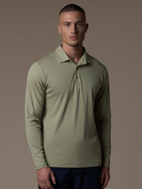 Lux Longsleeve Polo - Olive
