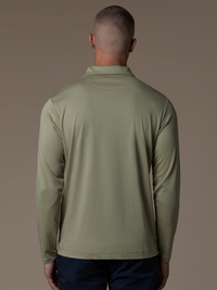 Lux Longsleeve Polo - Olive