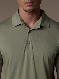 Lux Longsleeve Polo - Olive